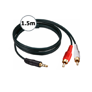 Stereo Plug to 2RCA 1.5M