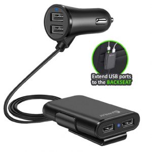 4-Port USB Car Charger
