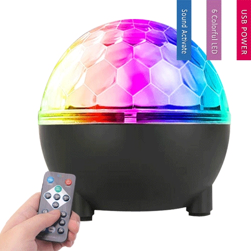 LED Crystal Ball Disco Light