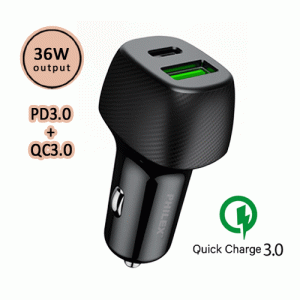 Dual Outlets Quick Car Charger