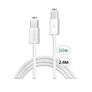 60W USB-C to USB-C Cable 2.4M